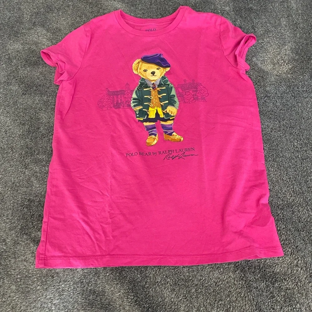 Polo Bear by Ralph Lauren Pink Bear Graphic Tee